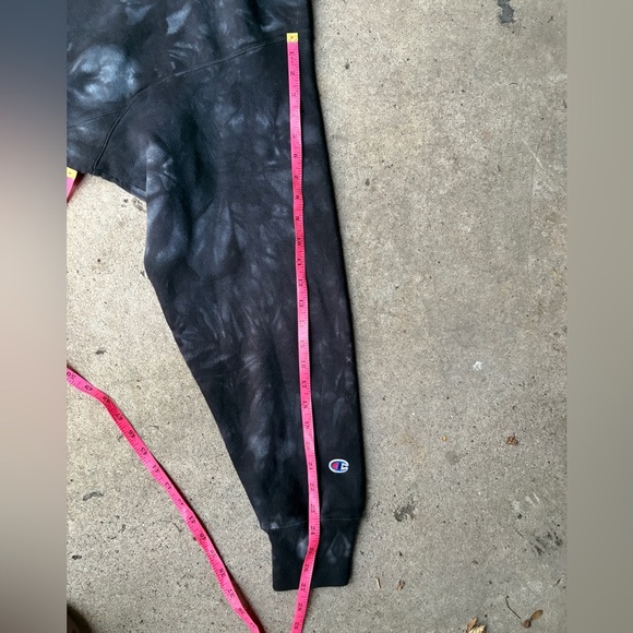 CHAMPION hoodie black tie-dye Pittsburgh embroidered bridge edition sz 2XL EUC - Picture 11 of 13